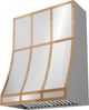 Zephyr Designer Collection 36" x 18" Polished Copper Duct Cover Banding Kit-2
