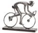 Giftcraft Black/Silver Cyclist Figurine-0