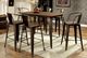 Furniture of America® Cooper 2-Piece Dark Bronze/Dark Oak Counter Chair Set-1