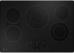 GE Profile™ 30" Stainless Steel/Black Built-In Electric Cooktop