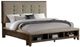 New Classic® Home Furnishings Cagney Vintage Eastern King Upholstered Panel Storage Bed-0