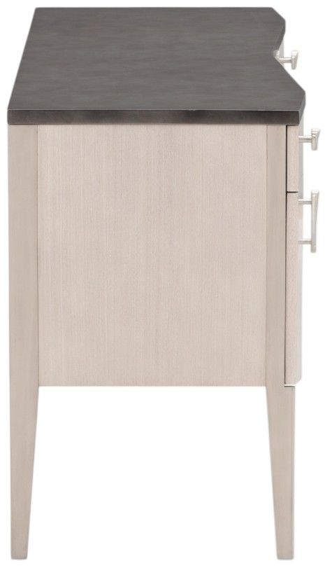 Michael Amini® Fantosini Silver Leaf Vanity Desk-3