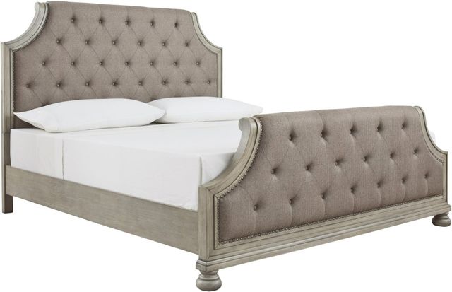 Benchcraft® Falkhurst 6-Piece Gray California King Panel Bed Set-1