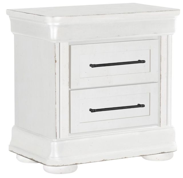 Legacy Classic Vintage Market Picket Fence 2-Drawer Nightstand-0