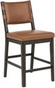 Coaster® Tegan 2-Piece Coffee Bean/Cognac Upholstered Counter Chair Set-3