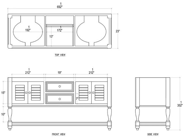 Bramble Customizable Cottage Master Vanity-1