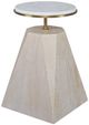Century® Cadence Marble Top Accent Table with Sand Cerused Base-0