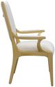 Michael Amini® Scotts Square Light Champagne Dining Arm Chair-2