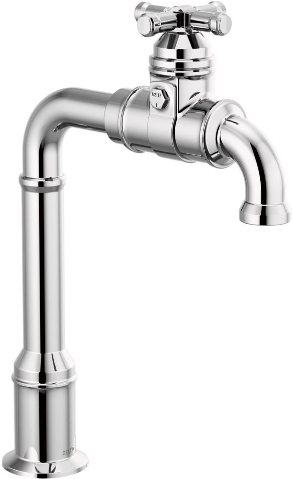 Delta Broderick® Chrome Bar Kitchen Faucet-0
