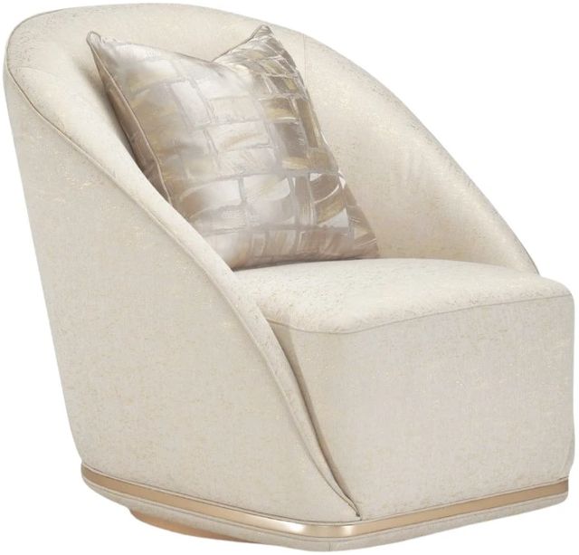 Michael Amini® La Rachelle Gold Rush/Medium Champagne Swivel Chair-0