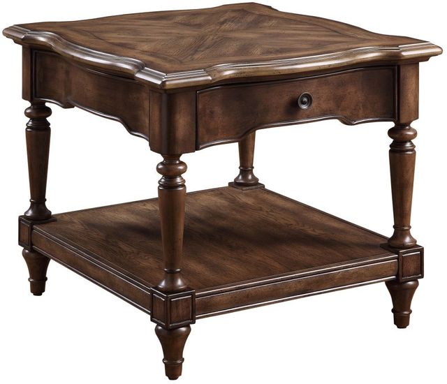 Homelegance® Heath Court Brown End Table-0