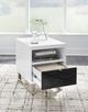 Signature Design by Ashley® Gardoni Black/White Chairside End Table-5