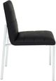 Modus Furniture Amalfi Chrome/Soot Upholstered Dining Side Chair-2