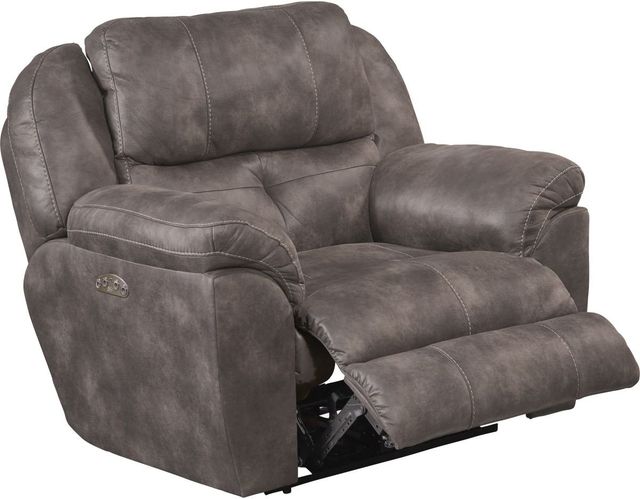 Catnapper® Ferrington Dusk Power Headrest with Lumbar Power Lay Flat Recliner-2