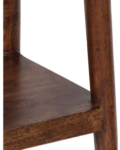 Porter International Designs Portola Walnut Plant Stand/Accent Table-3
