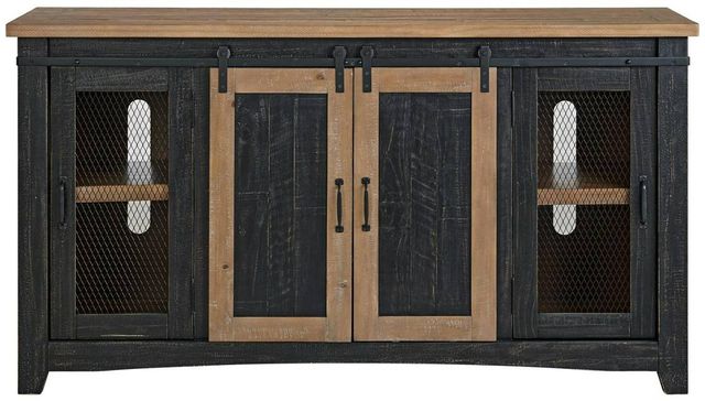 Martin Svensson Rustic Black/Driftwood Entertainment Console-1