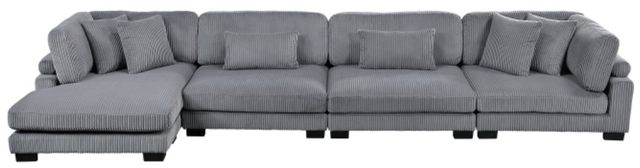 Homelegance® Traverse 4-Piece Gray Modular Sectional with Reversible Chaise-3