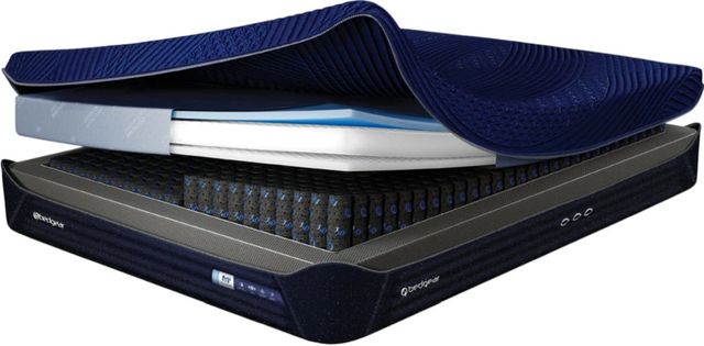 BEDGEAR® M3 Night Ice Performance® 12" Hybrid Plush/Medium Firm Smooth Top California King Mattress in a Box-1