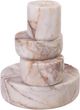 TOV Furniture Marble Natural Stacked Candle Holder-5