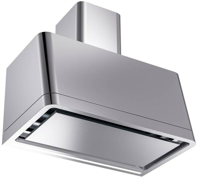 Ilve® Panoramagic 36" Stainless Steel Wall Mounted Range Hood with Silver Trim-1