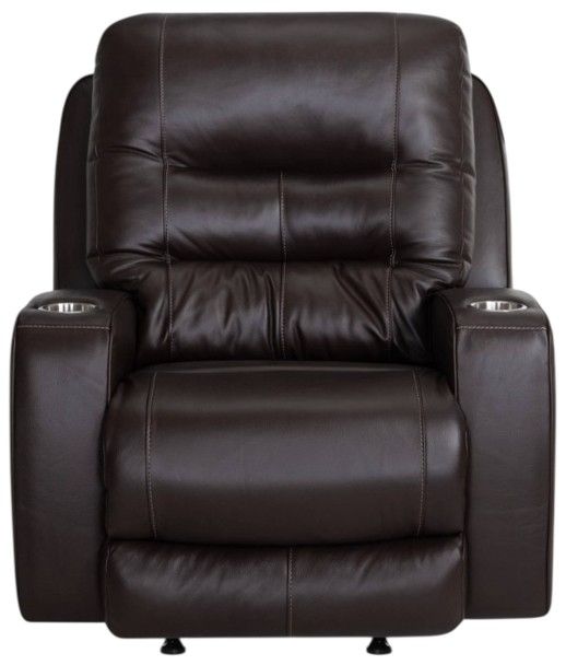 Franklin™ Aspen Holt Coffee Leather Power Rocker Recliner-3