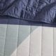 Olliix by Albany Reversible Aqua Full/Queen Cotton Printed Coverlet Set-4