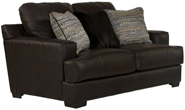 Jackson Furniture Marco Chocolate Leather Loveseat-0