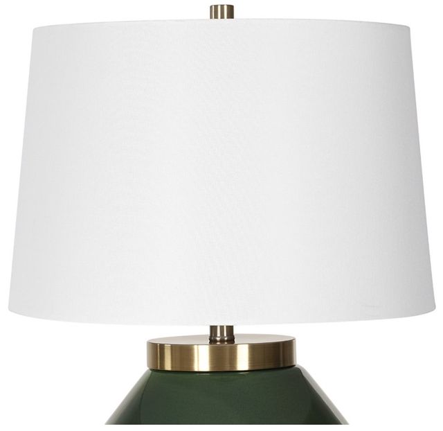 Uttermost® Tayson Antique Brass/Jade Green Table Lamp-3
