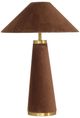 TOV Furniture Graham Chocolate Brown Velvet Table Lamp-0