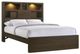 Elements International Hendricks Walnut Queen Music Bed-1