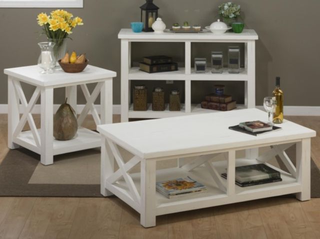 Jofran Inc. Madaket White Console Table-1