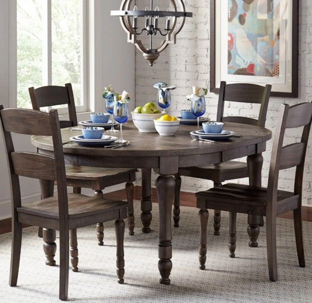 Jofran Inc. Madison County Barnwood Ladderback Dining Side Chair-1