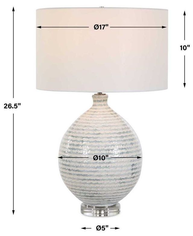 Uttermost® Clary Gray/White Table Lamp-2