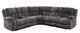 Mazin Furniture Presley 3-Pieces Gray Modular Reclining Sectional with Consoles-0