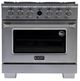 Kucht Professional KX Series 36" Stainless Steel Pro Style Dual Fuel Range with Kucht Horus Thermostat-0