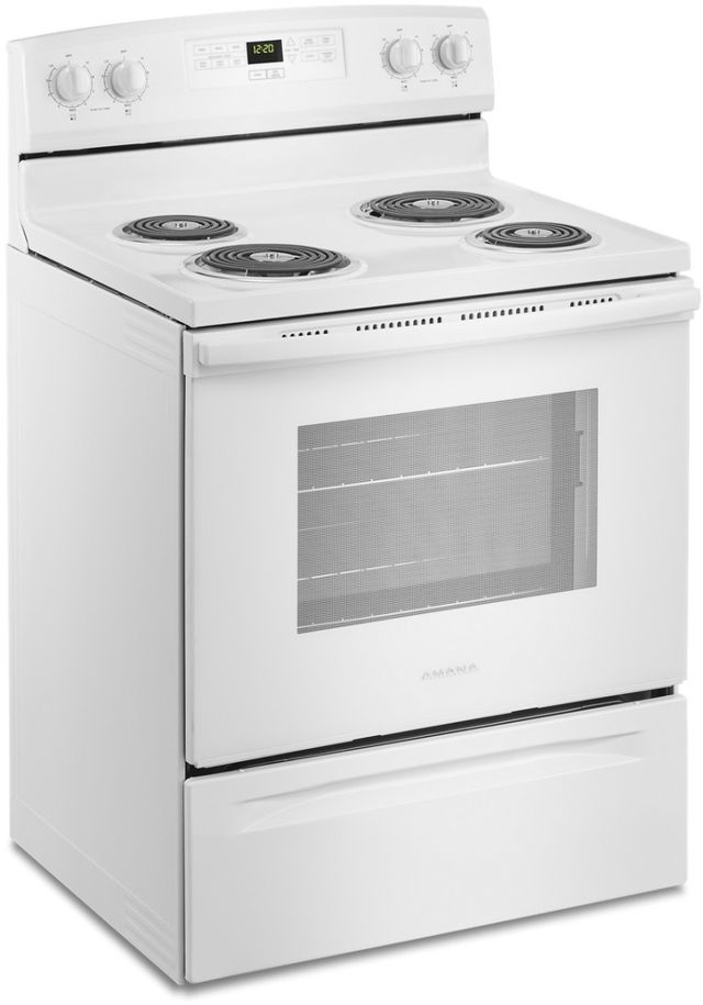 Amana® 30" White Freestanding Electric Range-3