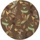 Surya Rain Brown Multi-Colored 8' Round Rug-0