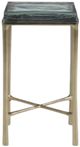 Bassett® Furniture Glasgow Gold/Green Glass Top Side Table-1