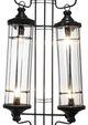A & B Home Bronze/Clear Carriage Lantern Wall Sconce-1