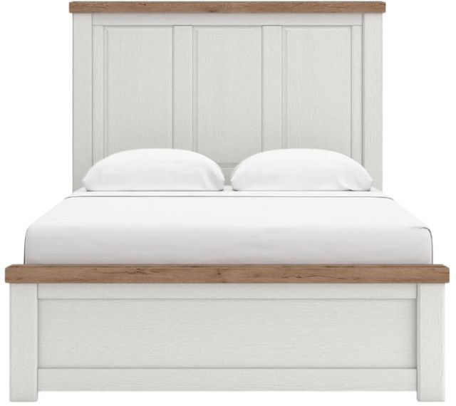  Signature Design by Ashley® Savonport Brown/White Queen Storage Panel Bed-1