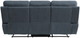 Homelegance® Clifton Blue Double Manual Reclining Sofa-4