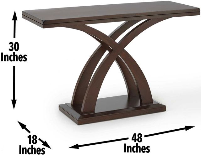 Steve Silver Co. Jocelyn Espresso Cherry Sofa Table-1
