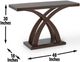 Steve Silver Co. Jocelyn Espresso Cherry Sofa Table-1