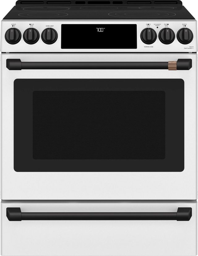 Café™ Flat Black Front Control Electric Knobs and Handle Kit-3
