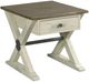 Hammary® Reclamation Place Sundried Natural Trestle End Table with Willowed Base-0