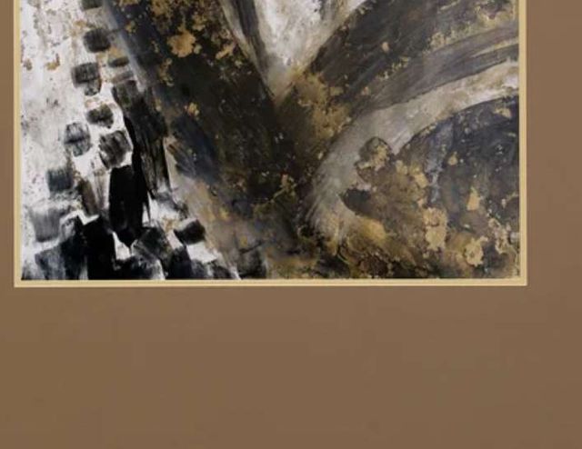 Stylecraft Convergence II Black/Brown/Gold/White Wall Art -1