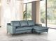 Furniture of America® Stordal Blue Sectional with Right Chaise-1