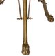 Wildwood Lamps Lion In The Library Glass Top Accent Table with Antique Base-5