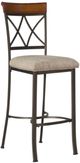 Powell® Hamilton Bronze/Medium Cherry Bar Stool-0