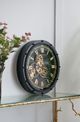 A & B Home Black/Gold Large Roman Numeral Gear Clock-5